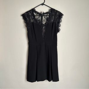 BCBGENERATION BLACK LACE COCKTAIL DRESS
